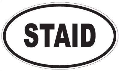 STAID - Oval Magnet