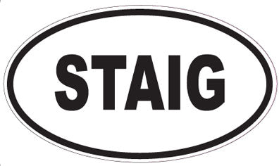 STAIG - Oval Sticker