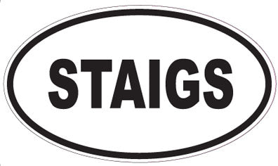 STAIGS - Oval Sticker