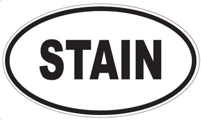 STAIN - Oval Sticker