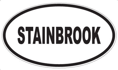 STAINBROOK - Oval Sticker