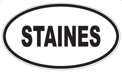 STAINES - Oval Sticker
