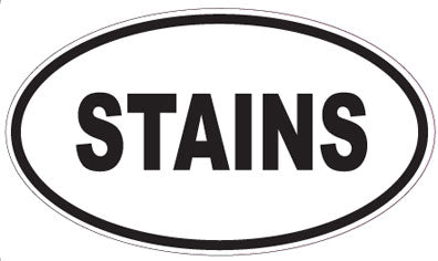 STAINS - Oval Sticker