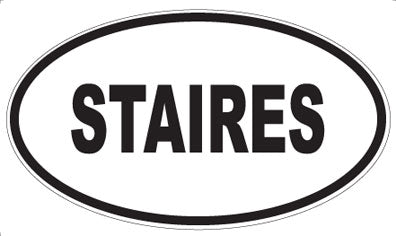 STAIRES - Oval Sticker