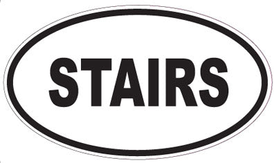 STAIRS - Oval Sticker