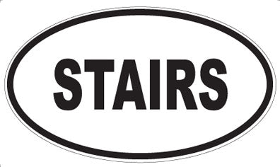 STAIRS - Oval Magnet
