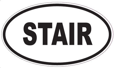 STAIR - Oval Magnet