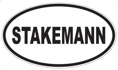 STAKEMANN - Oval Sticker