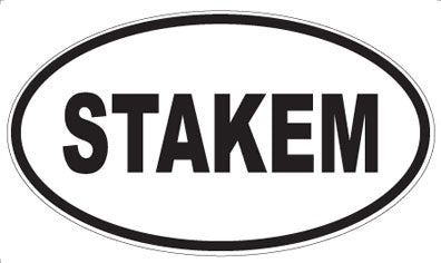 STAKEM - Oval Magnet