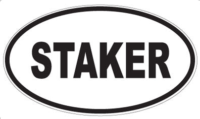 STAKER - Oval Sticker