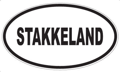 STAKKELAND - Oval Magnet