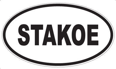 STAKOE - Oval Sticker