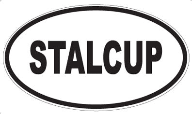 STALCUP - Oval Sticker
