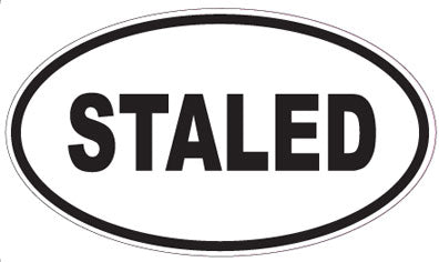 STALED - Oval Sticker