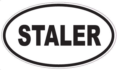 STALER - Oval Sticker