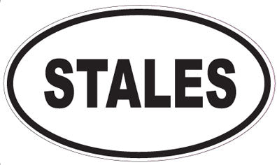 STALES - Oval Sticker