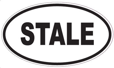 STALE - Oval Magnet