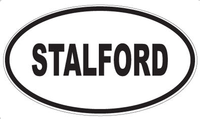 STALFORD - Oval Sticker