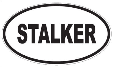 STALKER - Oval Magnet