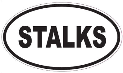 STALKS - Oval Sticker