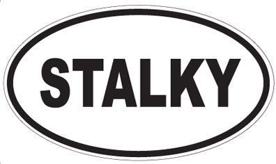 STALKY - Oval Sticker