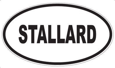 STALLARD - Oval Sticker