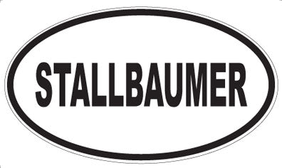STALLBAUMER - Oval Sticker