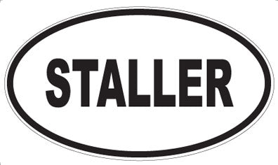 STALLER - Oval Sticker