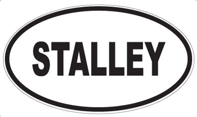 STALLEY - Oval Sticker