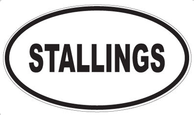 STALLINGS - Oval Sticker