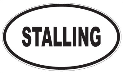 STALLING - Oval Magnet