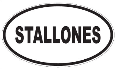 STALLONES - Oval Magnet