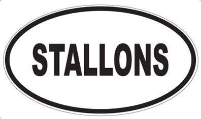 STALLONS - Oval Sticker