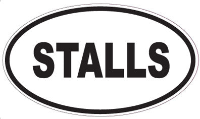 STALLS - Oval Sticker