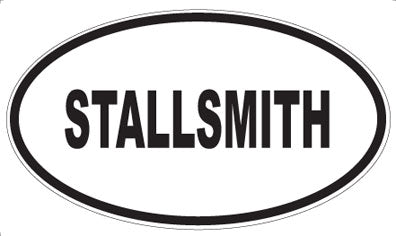 STALLSMITH - Oval Sticker