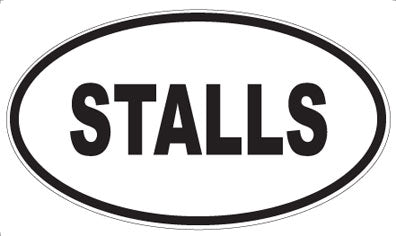 STALLS - Oval Magnet