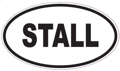 STALL - Oval Magnet