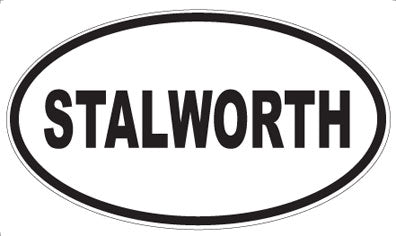STALWORTH - Oval Sticker