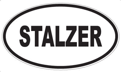 STALZER - Oval Sticker
