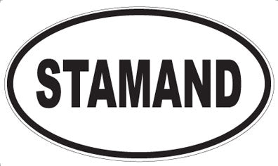 STAMAND - Oval Sticker