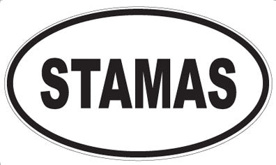 STAMAS - Oval Magnet
