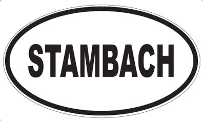 STAMBACH - Oval Sticker