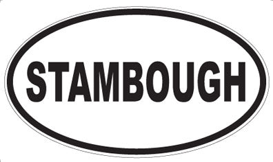 STAMBOUGH - Oval Magnet
