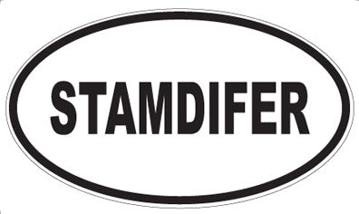 STAMDIFER - Oval Sticker