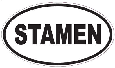 STAMEN - Oval Sticker