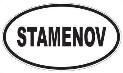 STAMENOV - Oval Sticker