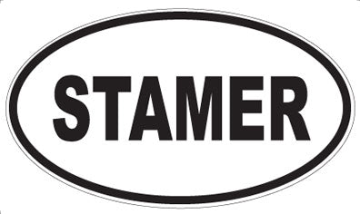 STAMER - Oval Magnet