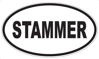 STAMMER - Oval Magnet