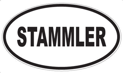 STAMMLER - Oval Sticker