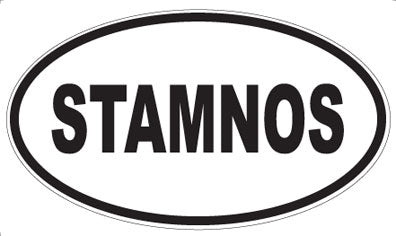 STAMNOS - Oval Sticker
